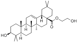 齐墩果酸羟乙酯 结构式