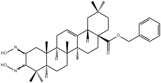 2,3-双(羟基亚氨基)齐墩果-12-烯-28-酸苯甲酯 结构式