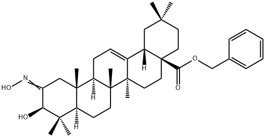 (3beta)-3-羟基-2-(羟基亚氨基)齐墩果-12-烯-28-酸苯甲酯 结构式