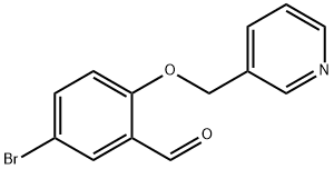 5-溴-2-(3-吡啶基甲氧基)苯甲醛 结构式