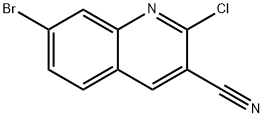 7-溴-2-氯喹啉-3-甲腈 结构式