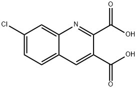 7-CHLOROQUINOLINE-2,3-DICARBOXYLIC ACID 结构式