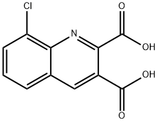 8-CHLOROQUINOLINE-2,3-DICARBOXYLIC ACID 结构式
