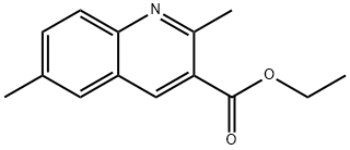 2,6-二甲基3-喹啉羧酸乙酯 结构式