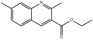ETHYL 2,7-DIMETHYLQUINOLINE-3-CARBOXYLATE 结构式
