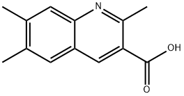 2,6,7-TRIMETHYLQUINOLINE-3-CARBOXYLIC ACID 结构式