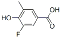 3-氟-4-羟基-5-甲基苯甲酸 结构式