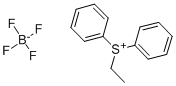 DIPHENYL(ETHYL)SULPHONIUM TETRAFLUOROBORATE, 97 结构式