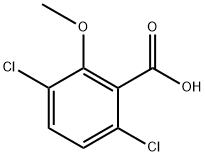 3,6-二氯-2-甲氧基苯甲酸 结构式