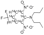 TRIFLURALIN-RING-UL-14C 结构式