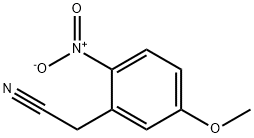 5-甲氧基-2-硝基苯乙腈 结构式