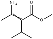 2-Butenoic  acid,  3-amino-2-(1-methylethyl)-,  methyl  ester 结构式