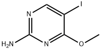 2-氨基-5-碘-4-甲氧基嘧啶 结构式