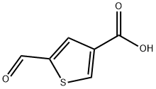 5-甲酰基噻吩-3-羧酸 结构式