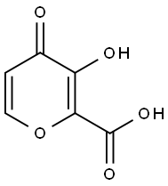 3-羟基-4-氧代-4H-吡喃-2-羧酸 结构式