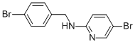 5-BROMO-N-[(4-BROMOPHENYL)METHYL]-2-PYRIDINAMINE 结构式
