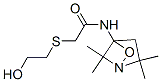 S-(((2,2,5,5-Tetramethyl-1-oxy-3-pyrrolidinyl)carbamoyl)methyl)-2-merc aptoethanol 结构式