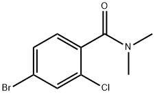 N,N-DIMETHYL 4-BROMO-2-CHLOROBENZAMIDE 结构式