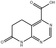 Pyrido[2,3-d]pyriMidine-4-carboxylic acid, 5,6,7,8-tetrahydro-7-oxo- 结构式