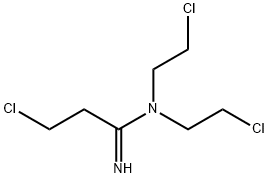 N,N-bis(2-chloroethyl)-3-chloropropionamidine 结构式