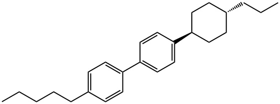 反式-4-丙基环己基-4'-戊基联苯 结构式