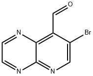 7-BROMOPYRIDO[2,3-B]PYRAZINE-8-CARBALDEHYDE 结构式