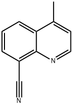 8-Quinolinecarbonitrile, 4-Methyl- 结构式