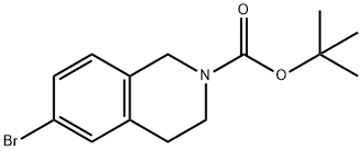6-溴-3,4-二氢异喹啉-2(1H)-甲酸叔丁酯 结构式