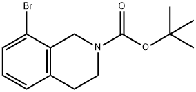 N-BOC-8-溴-1,2,3,4-四氢异喹啉 结构式