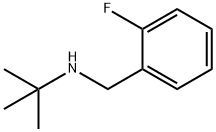 N-(2-氟苄基)-2-甲基-2-丙胺 结构式