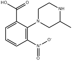2-(3-METHYL-PIPERAZIN-1-YL)-3-NITRO-BENZOIC ACID 结构式