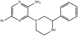 6'-BROMO-3-PHENYL-3,4,5,6-TETRAHYDRO-2H-[1,2']BIPYRAZINYL-3'-YLAMINE 结构式