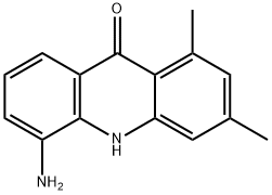 5-AMINO-1,3-DIMETHYL-10H-ACRIDIN-9-ONE 结构式