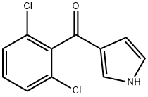 2,6-Dichlorophenyl-(1H-pyrrol-3-yl)methanone 结构式