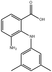 3-Amino-2-(3,5-dimethylphenylamino)benzoic acid 结构式