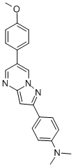 (4-[6-(4-METHOXY-PHENYL)-PYRAZOLO[1,5-A]PYRIMIDIN-2-YL]-PHENYL)-DIMETHYL-AMINE 结构式