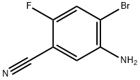 5-氨基-4-溴-2-氟苯腈 结构式