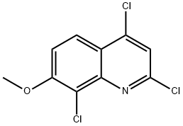 2,4,8-三氯-7-甲氧基喹啉 结构式
