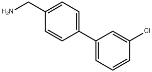 3'-氯-联苯-4-甲胺 结构式