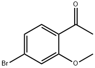 2-甲氧基-4-溴苯乙酮 结构式