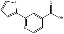 2-(噻吩-2-基)异烟酸 结构式
