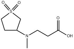 N-(1,1-DIOXIDOTETRAHYDRO-3-THIENYL)-N-METHYL-BETA-ALANINE 结构式