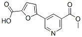 5-(5-(Methoxycarbonyl)pyridin-3-yl)-furan-2-carboxylic acid 结构式