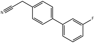 3'-氟-[1,1'-联苯]-4-乙腈 结构式