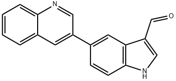 1H-Indole-3-carboxaldehyde, 5-(3-quinolinyl)-