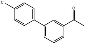 1-(4'-Chlorobiphenyl-3-yl)ethan-1-one, 3-(4-Chlorophenyl)acetophenone 结构式