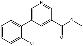 methyl 5-(2-chlorophenyl)pyridine-3-carboxylate 结构式