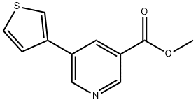 5-(噻吩-3-基)烟酸甲酯 结构式