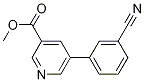 methyl 5-(3-cyanophenyl)pyridine-3-carboxylate 结构式