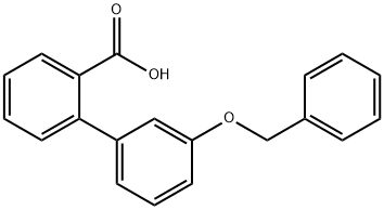 2-(3-苄氧基苯基)苯甲酸 结构式